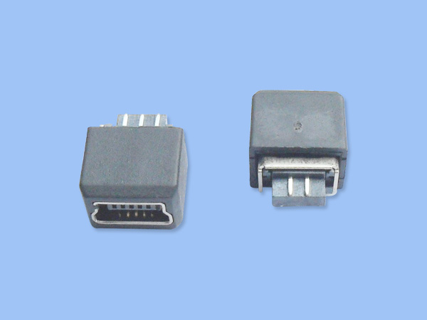 MINI USB 5P 焊线母头+护套